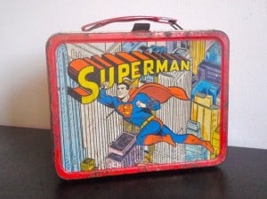 The lunchbox and comic character that launched Lin's artistic explorations.
